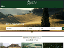 Tablet Screenshot of gascony-properties.com